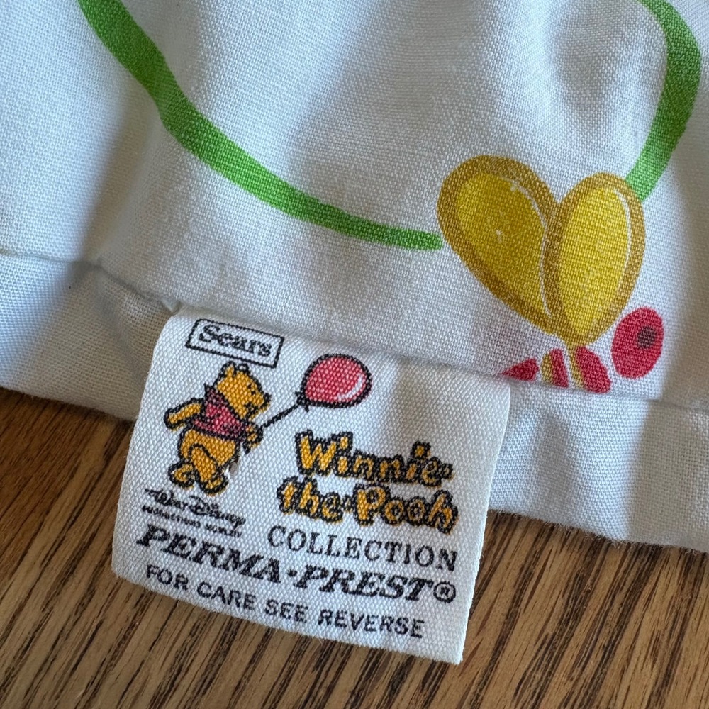 Vintage Sears Winnie the Pooh Baby Toddler Quilt Comforter 40"x49" Pooh Hunny - Picture 4 of 9